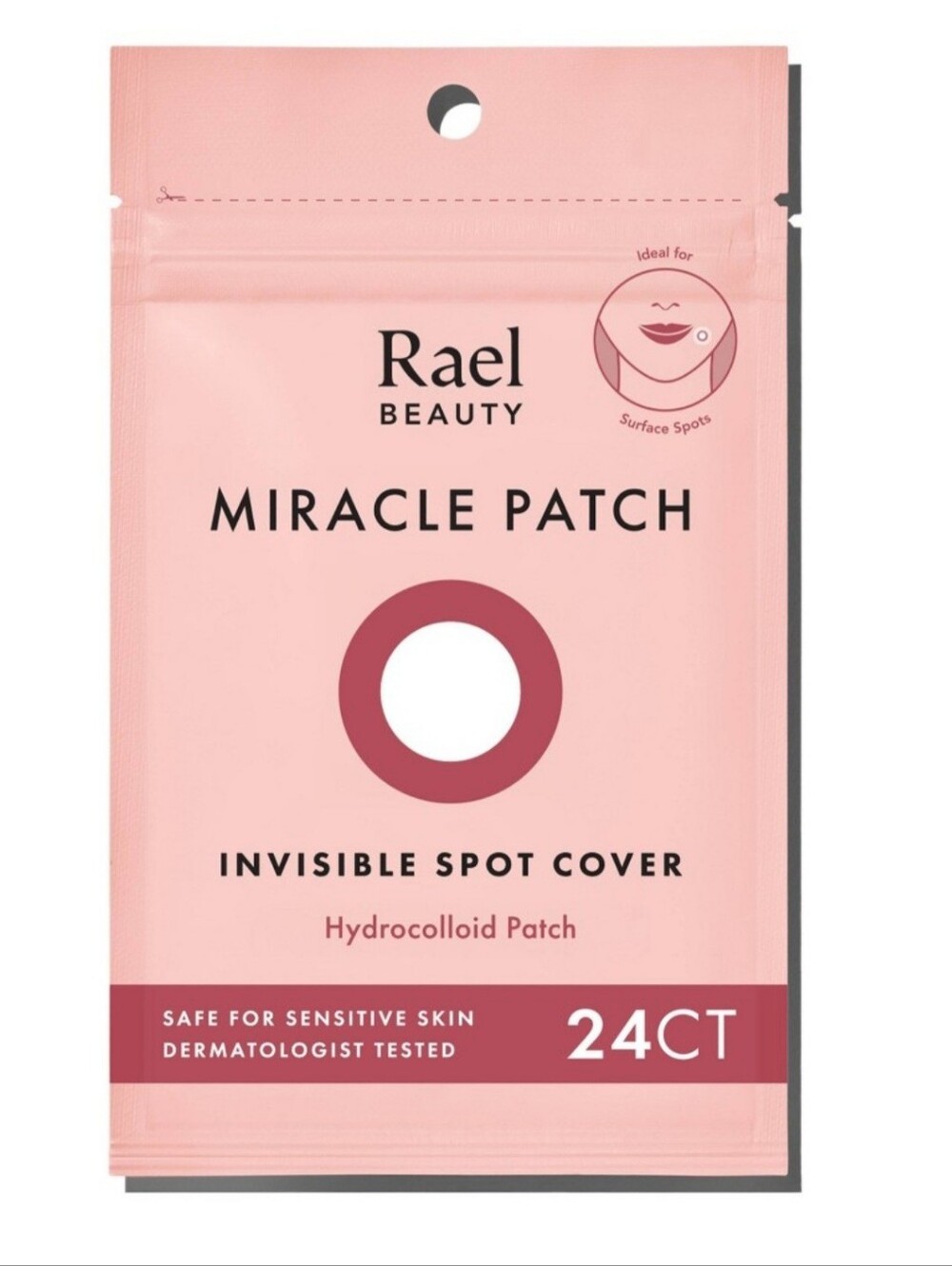 New Rael Beauty Miracle Pimple Patch Invisible Spot Cover for Acne - 24ct